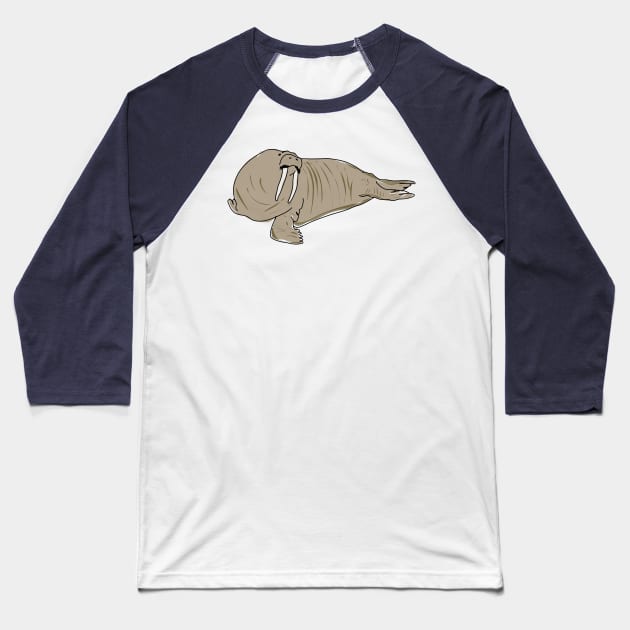 Walrus Baseball T-Shirt by FabuleusePlanete